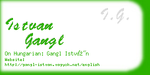 istvan gangl business card